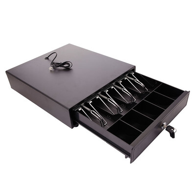 

Ktaxon Portable Cash Box with 4 Bill & 5 Coin Removable Trays with Key-Lock 3 Lock Modes Works Compatible Epson Star
