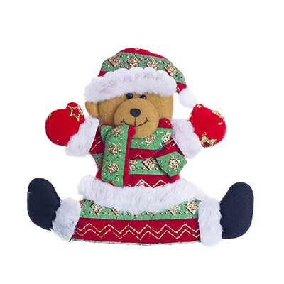 

Toponeto Santa Claus Snowman Elk Cloth Art Hanging Ornament Christmas Decoration Home