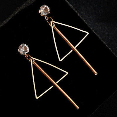 

EK491 New Fashion Elegant Bling Crystal Earrings for Women High Quality LOVE Hollow Heart Earring Jewelry Wedding Party Earrings