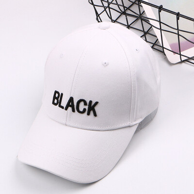

2019 hot new Korean alphabet baseball cap solid color Cap outdoor sports lovers light visor Hat