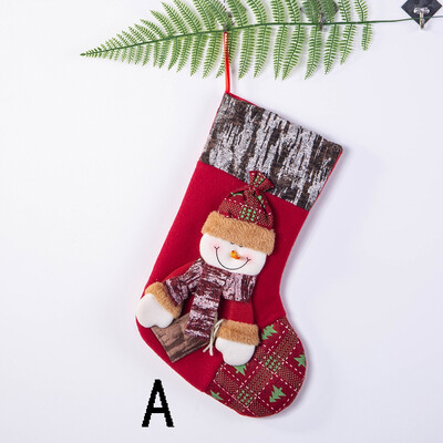 

〖Follure〗Christmas Stockings Mini Socks Santa Candy Gift Bag Christmas Tree Decorations