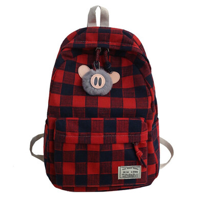 

Schoolbag female Korean high school Hyun-a Kim Mori Japanese girl backpack female ins wind super cool pendant ugly cute
