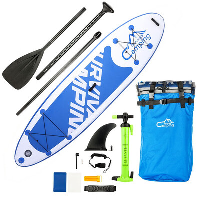 

Campingsurvival 12111010" Inflatable Sup Stand Up Paddle Board with Three Pulp Two-way Pump Repair Kit&Carry Bag