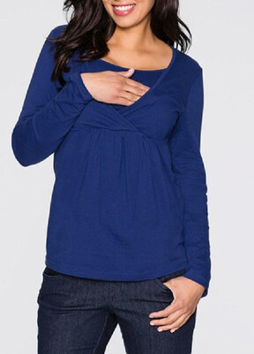 

Pure Color Maternity Lactation T-shirtPajamas