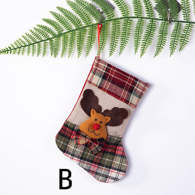 

Siaonvr Christmas Stockings Mini Socks Santa Candy Gift Bag Christmas Tree Decorations