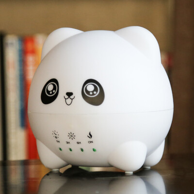 

Green source ultrasonic aromatherapy machine humidifier Christmas gift home mute bedroom baby pregnant office air humidifier cartoon colorful panda model 300ml
