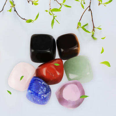 

Greensen 7PCS Natural Crystal Healing Tumbled Stones Set Yoga Chakras Energy Stones