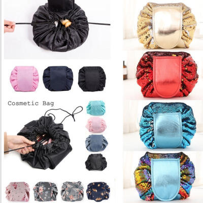 

Fashion Travel Makeup Cosmetic Toiletry Case Wash Organizer Storage Pouch Drawstring Bag