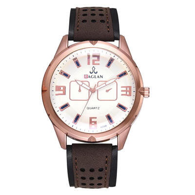 

Men Fashion Leisure Watches Male PU Leather Quartz Business Analog Watch