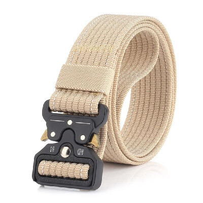 

38cm Multifunctional Tactical Belt Outdoor Military Training Drilling Rappelling Men Waistband Thickened Nylon Durable Belt