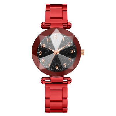 

Simple Women Watches Romantic Digital Starry Sky Dial Ladies Fashion Quartz Wristwatch Alloy Strap Clock Casual Reloj Mujer