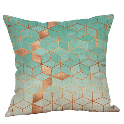 

〖Follure〗Geometric Printed Cotton Linen Throw Pillow Cases Sofa Cushion Cover Home Decor