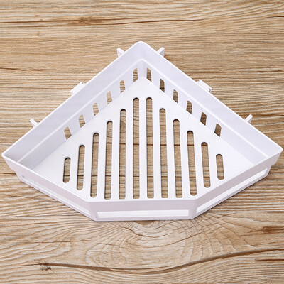 

Bathroom Shower Corner Storage Shelf Holder Rack Suction Cup Rectangletriangle