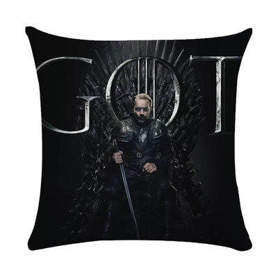 

18" Square Game of Thrones Cotton Linen Home Decorative Throw Pillow Case Cushion Cover 45cm45cm