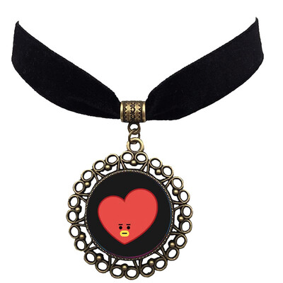

BTS Bangtan Boys Fashion Sexy Vintage Black Necklace Kpop Pendant Choker Necklace