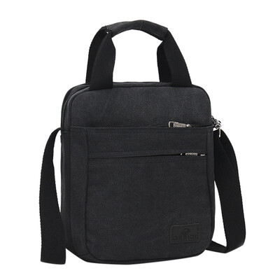 

Tailored Mens Fashion Canvas Solid Color Totes Business Shoulder Bag Messenger Bags