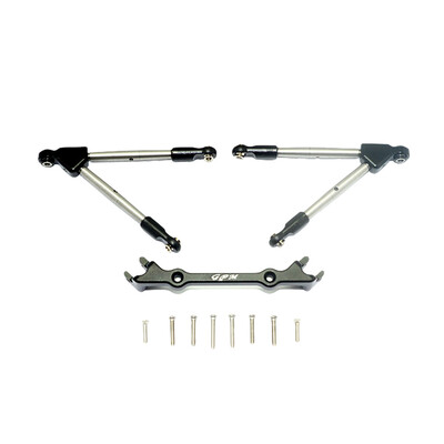 

Tailored Upgrade Part Aluminum Front Tie Rods with Stabilizer For Traxxas Rustler 4X4 VXL