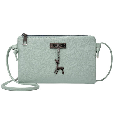 

Women Small Crossbody Bag Girls Fashion Shoulder Bags With Deer Toy PU Leather Casual Messenger Bag Coin Bags T20