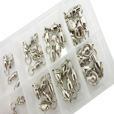 

Saidsome 50Pc Fishing Rolling Swivels Silver Color Fishing Accessory Size 2 3 4 5 6 fishing bait fishing lure