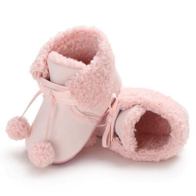 

New Autumn Winter Baby Girl Cotton Casual Shoes First Walkers Newborn Cute Non-slip Soft Soled Walking Shoes