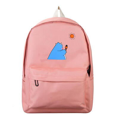 

Cartoon Printing Travel Backpacks Women Knapsack Oxford Cloth School Bags