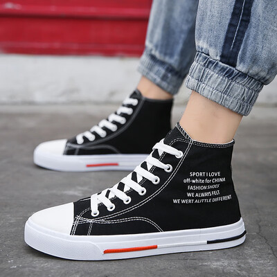

Summer high-top canvas shoes Korean version of the trend of wild casual tide shoes net red breathable cloth shoes mens shoes