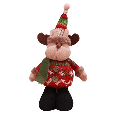 

Tailored Christmas Standing Decoration Doll Santa Claus Snowman Deer Table Tree Ornament