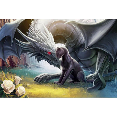 

5D DIY Full Drill Diamond Painting War Dragon Cross Stitch Embroidery Kits