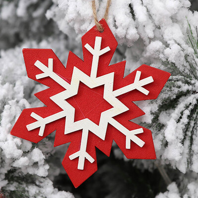 

Christmas Tree Pendants Hanging Wooden Christmas Decoration Home Party Decor