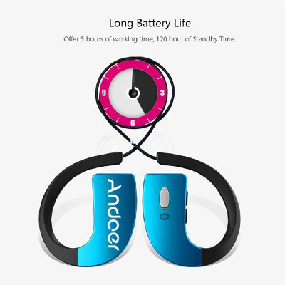 

Portable Neck-strap Style In-ear Water-proof Water-Resistant Wireless Outdoor Sport Stereo Bluetooth 40 EDR Music Headphone Ear