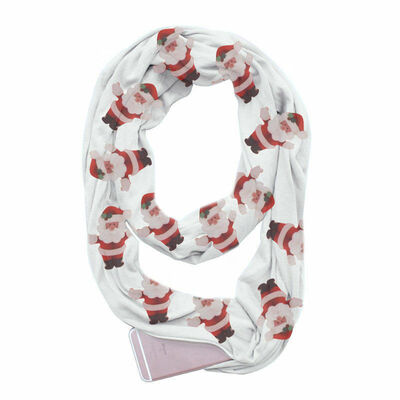 

Women Ladies NEW Christmas Festive Scarf Snowman Print Winter Snow flake Gift