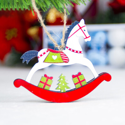 

Toponeto Home Decor Gifts Wooden Pendant Christmas Tree Door Ornament Party Hanging Decor
