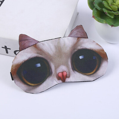 

Gobestart Cute Cat Eyes Cover Animal Eye Mask Cover Sleeping Rest Sleep Funny Gift