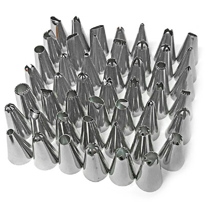 

Stainless Steel Cake Decorating Supplies Cake Turntable 48PCSSet DIY Cream Tools