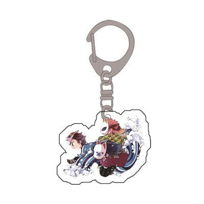 

Fat Bear 1Pcs Demon Slayer Acrylic Keychain Keyring Cosplay Anime Charm