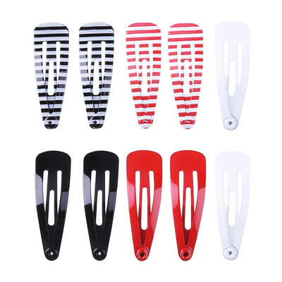 

10pcsSet Fashion Cute Children Snap Hair Clips Alloy Hairpin Headwear
