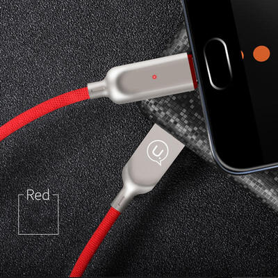 

USAMS SJ180 Micro USB Type C Mobile Phone Cables Automatic Power Off Fast Charging Cable For Android Huawei Xiaomi 8-MICRO USB
