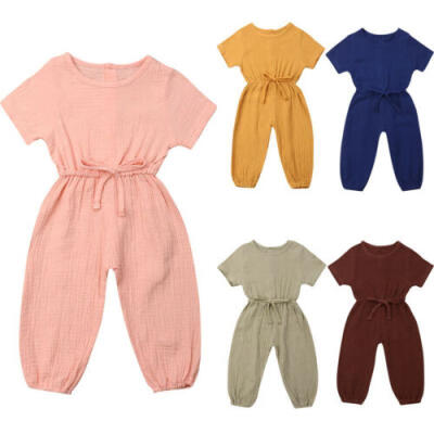 

Newborn Baby Girls Ruffle One-Pieces Romper Bodysuit Jumpsuit Outfits Sunsuit