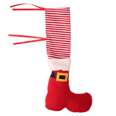 

Tailored 1PC Elf Foot Chair Or Table Leg Covers Xmas Party Christmas Table Decorations