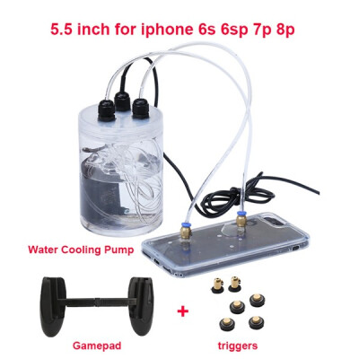 

Mobile Phone Water Cooler Circulating Cooling with Water Pump for iPhone 6 7P 8P XR PUPG Gamepad Controller Joystick for Phone