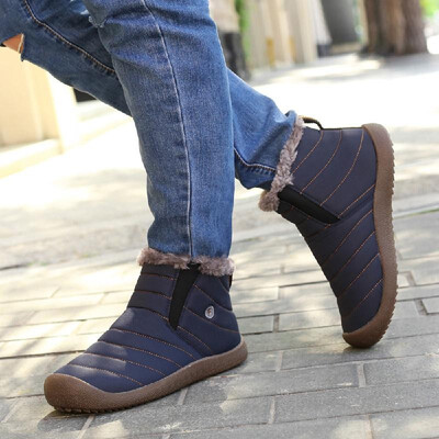 

Outdoor Water-resistant Non-slip Snow Boots Slip-on Winter Warm Shoes for Men&Women