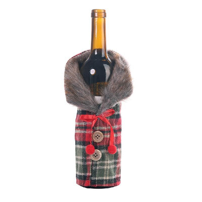 

Wine Bottle Cover Christmas Decorations Festival Decoration of Hotel Restaurant