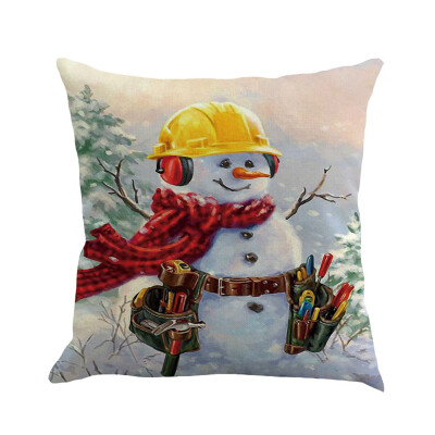 

Siaonvr Christmas Pillow Cover Pillowcases Decorative Sofa Cushion Cover 45x45cm