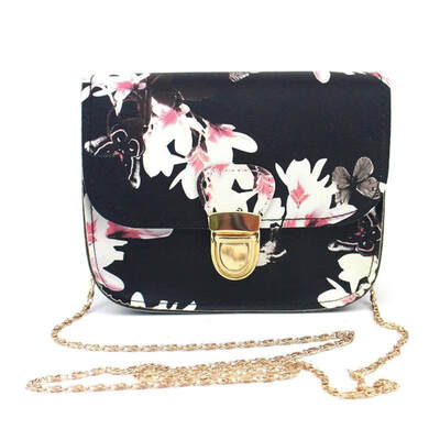 

Women Floral Butterfly Print Mini Chain Bag Shoulder Crossbody Purse Handbag