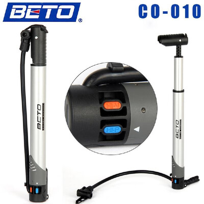 

BETO CO-010 Aluminium Alloy Mini Portable Cycling Bicycle Bike Tire Inflator Air Pump Floor Type