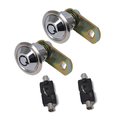 

2PCS Tool Box Lock 58" Tubular Cam Lock 90 Degree Hook Cam Replacement Lock Zinc Alloy