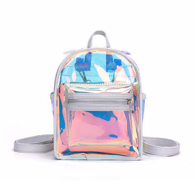 

2pcsset Clear Laser Backpacks Women Shoulder Messenger School Bags Clutch