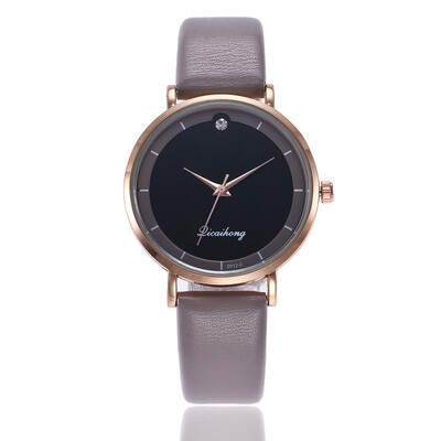 

Korean fashion ladies belt diamond watch simple engraved