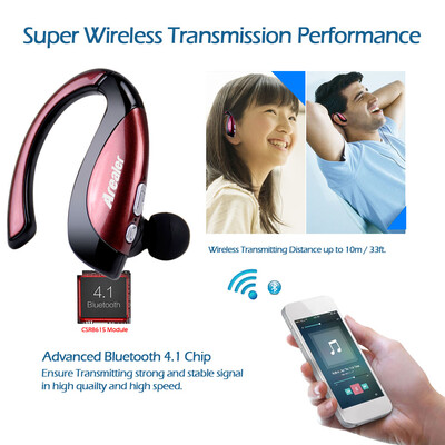 

Arealer X16 Wireless Stereo Bluetooth Headphone In-ear Bluetooth 41 Music Headset Hands-free w Mic Black-blue for iPhone 6S 6 i