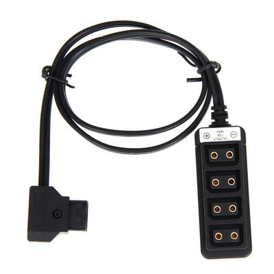 

Male D-Tap B Type Power Tap to 4 Female D-Tap P-Tap 4 Holder Hub Adapter